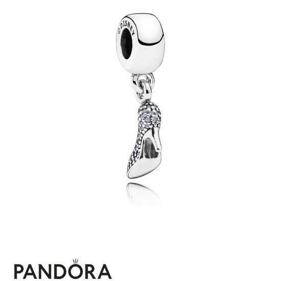 Pandora Disney Charms Cinderella Sparkling Slipper Pendant Charm Fancy Light Blue Jewelry