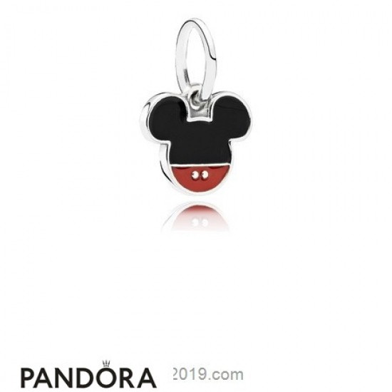 Pandora Disney Charms Mickey Icon Pendant Charm Mixed Enamel Jewelry