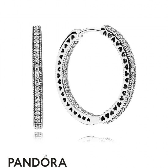 Womens Pandora Earrings Hearts Of Pandora Hoop Earrings Jewelry