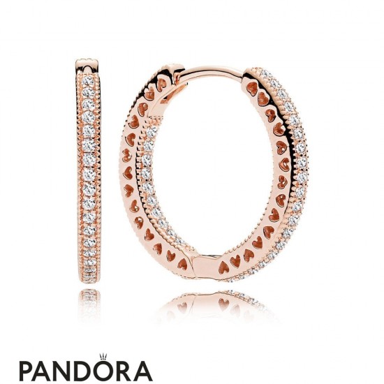 Pandora Earrings Hearts Of Pandora Rose Jewelry
