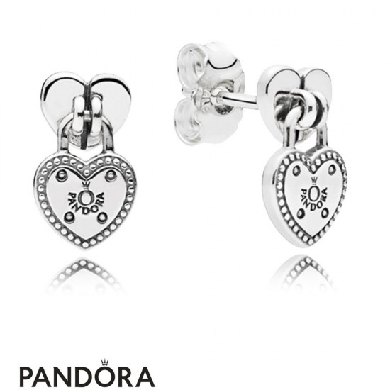 Women's Pandora Love Locks Stud Earring Jewelry