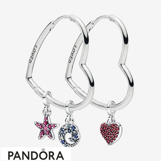 Women's Pandora Symbols Of You Earring & Charms Set Jewelry