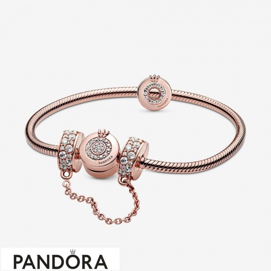 Pandora Crown O Bracelet & Charms Set Jewelry