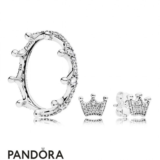 Women's Pandora Enchanted Ring And Earrings Gift Set Jewelry Jewelry