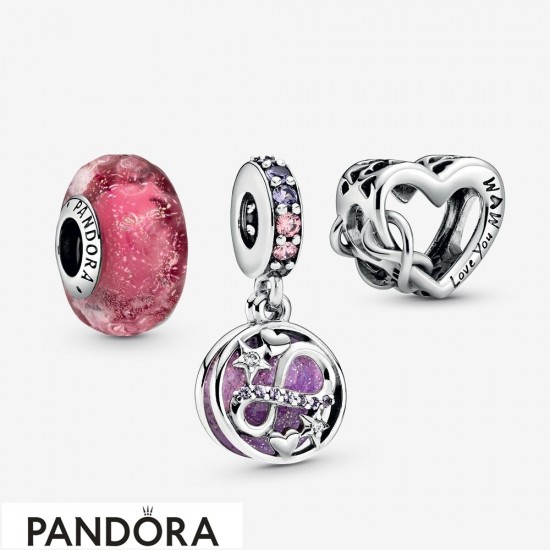 Women's Pandora Glittering Infinity Charm Pack Jewelry