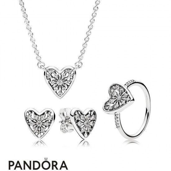 Women's Pandora Hearts Of Winter Gift Set Jewelry