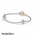 Women's Pandora Iconic Pandora Holiday Gift Two Tone Clasp Bracelet Jewelry