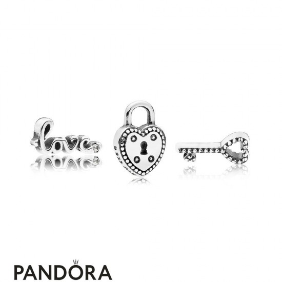 Women's Pandora Key To My Heart Petite Charm Pack Jewelry