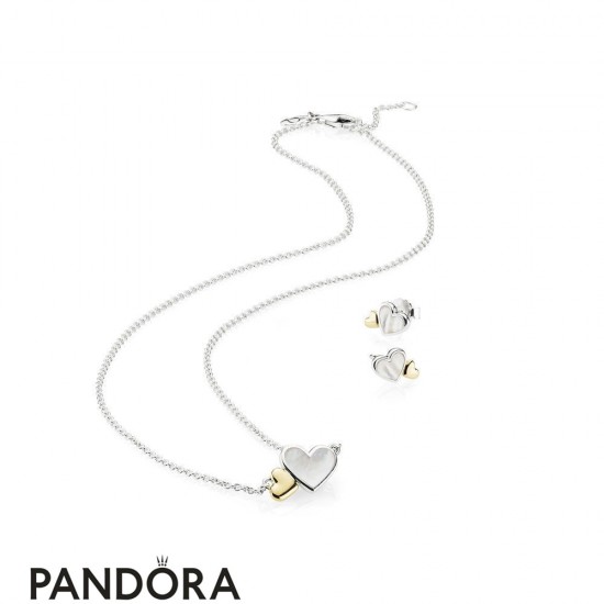 Women's Pandora Luminous Hearts Set Jewelry