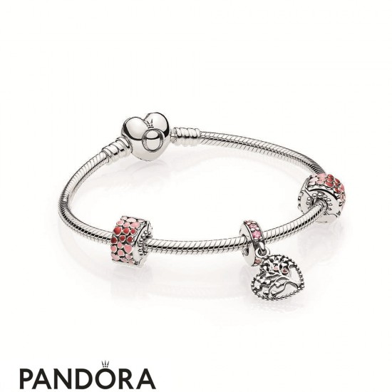 Women's Pandora Tree Of Hearts Bracelet Gift Set Jewelry