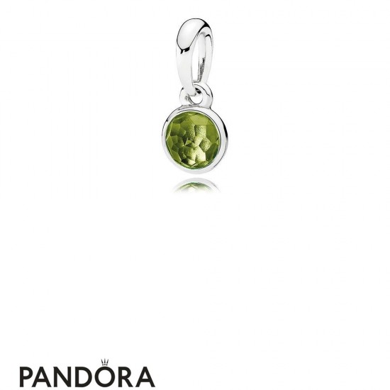 Pandora Pendants August Droplet Pendant Peridot Jewelry
