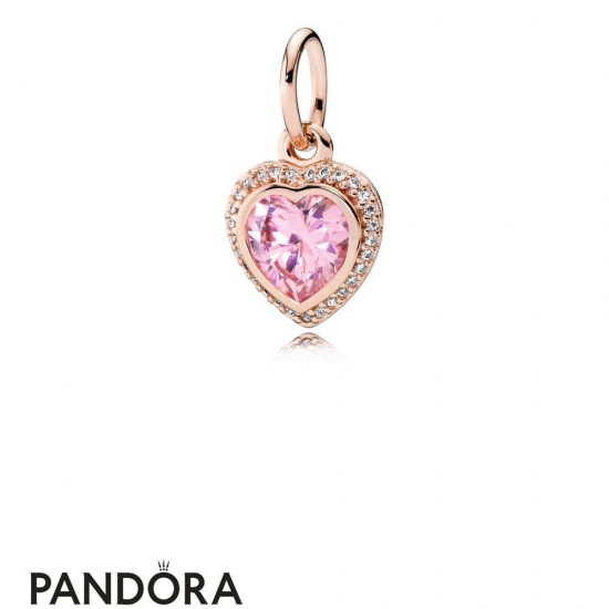 Pandora Pendants Sparkling Love Pendant Pandora Rose Pink Jewelry