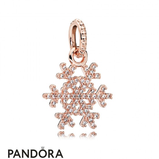 Pandora Pendants Sparkling Snowflake Pendant Pandora Rose Jewelry