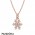 Pandora Rose Sparkling Snowflake Necklace Jewelry