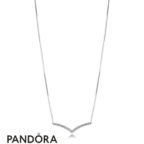 Women's Pandora Shimmering Wish Collier Necklace Jewelry