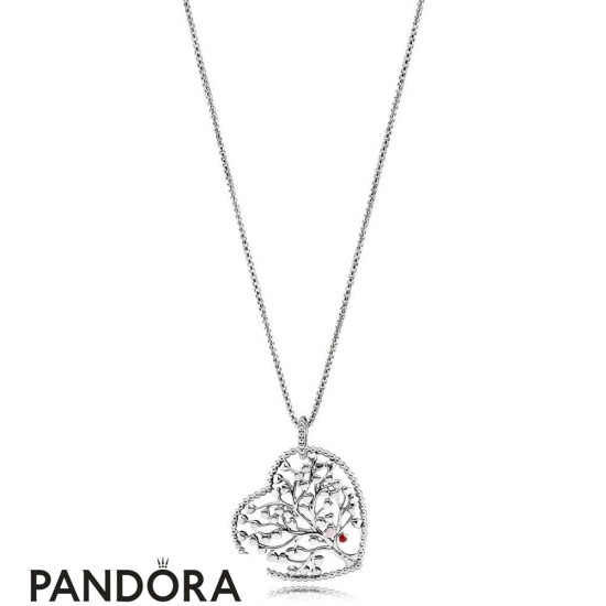 Women's Pandora Tree Of Love Necklaces Mixed Enamel Jewelry