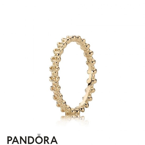 Pandora Rings Floral Elegance Ring 14K Gold Jewelry