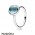Pandora Rings Poetic Droplet Ring Aqua Blue Crystal Jewelry
