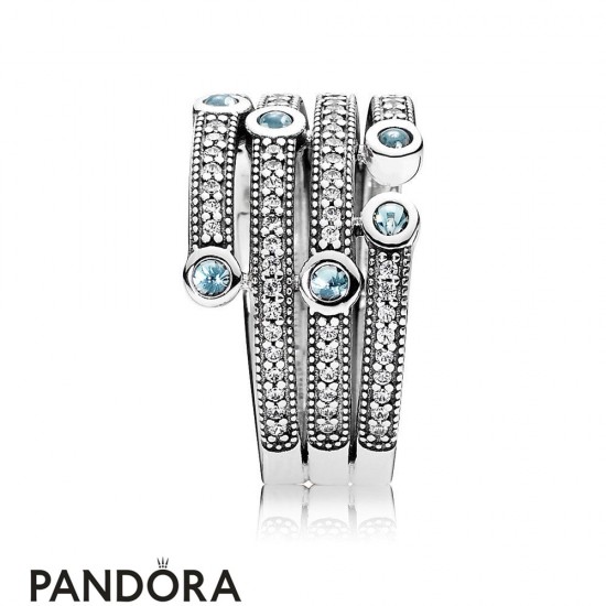 Pandora Rings Shimmering Ocean Ring Frosty Mint Jewelry