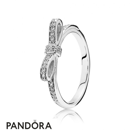 Pandora Rings Sparkling Bow Jewelry