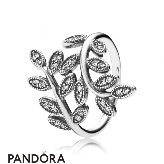 Pandora Rings Sparkling Leaves Ring Jewelry
