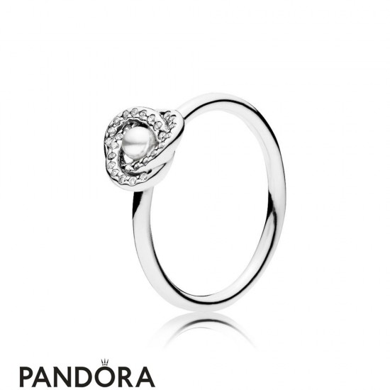 Pandora Rings Sparkling Love Knot Ring Jewelry